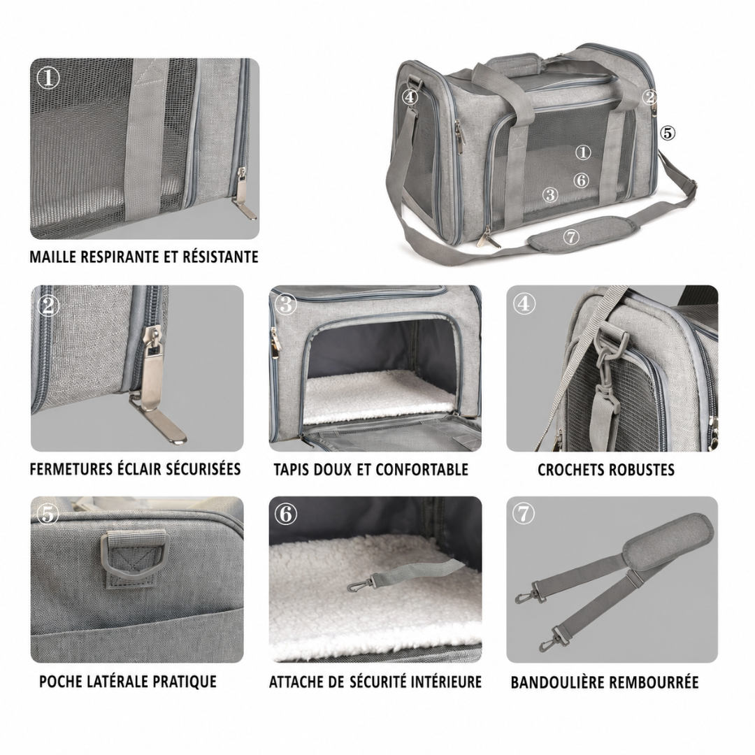 Athon™ – Sac de transport spacieux, confortable et sécuritaire pour chat